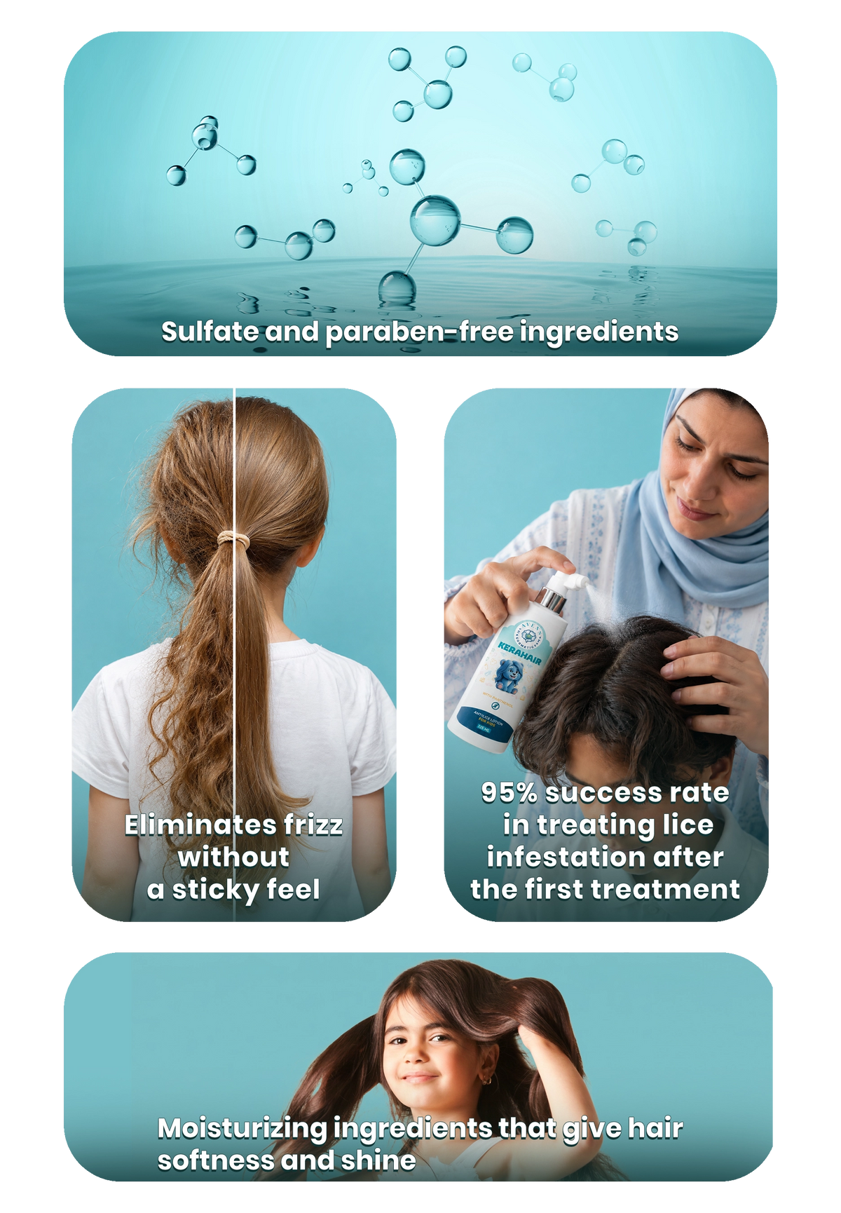 No Lice, No Frizz  (KeraHair AntiLice Lotion+ KeraHair Serum)