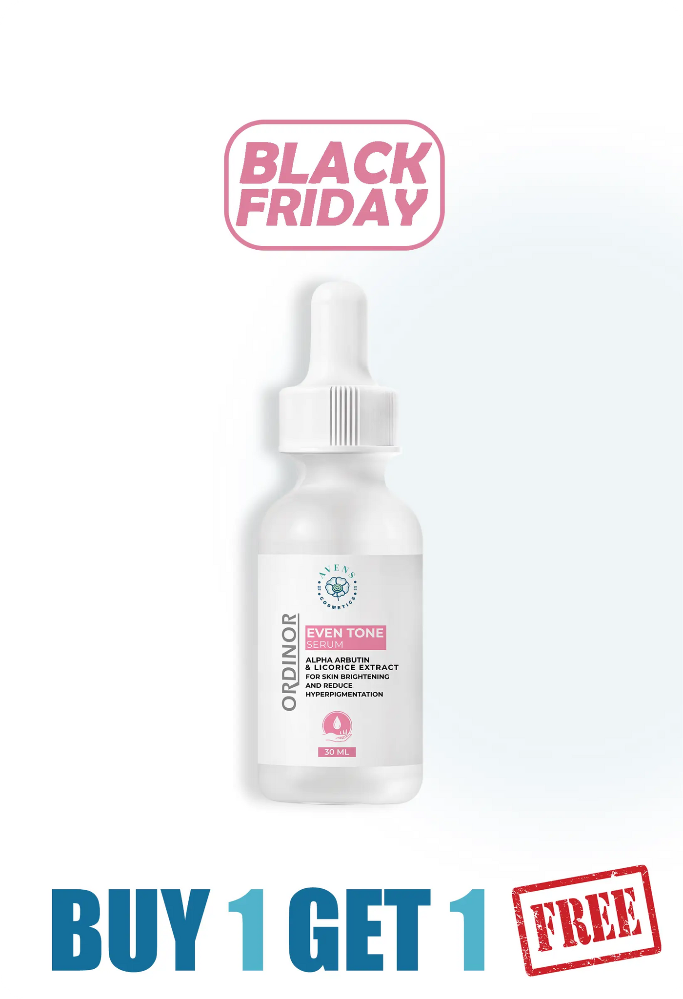 ORDINOR EVEN TONE SERUM (ONE + ONE FREE  )