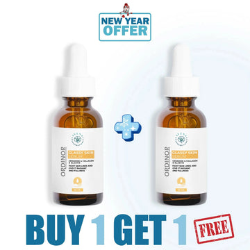 جلاسي سكين سيرم  - للتجاعيد والخطوط الدقيقة ( 1+1 هـدية )