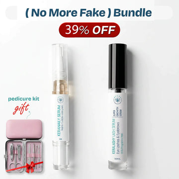 (No more fake) bundle 
 (كيرا لاشي سيروم الرموش + كيرا نيلي سيروم الأظافر)
