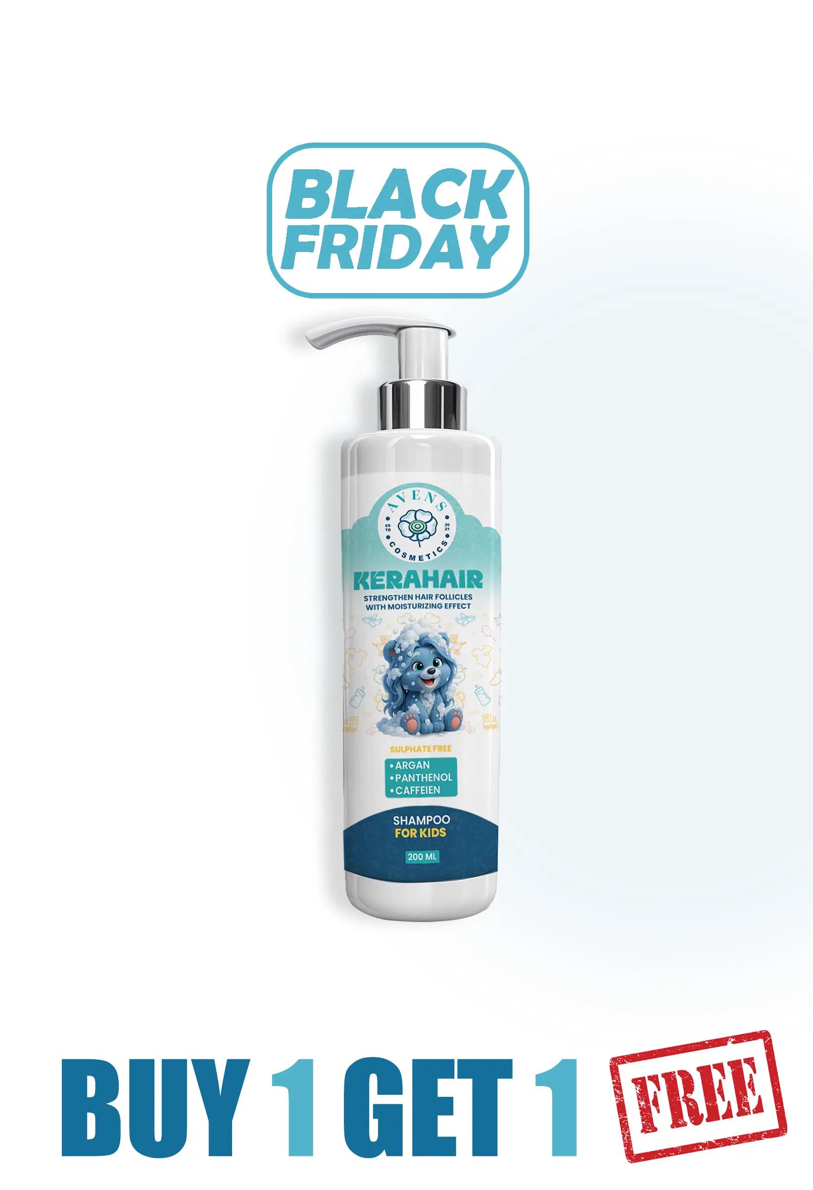 KERAHAIR SHAMPOO (FOR KIDS) (ONE + ONE FREE  )