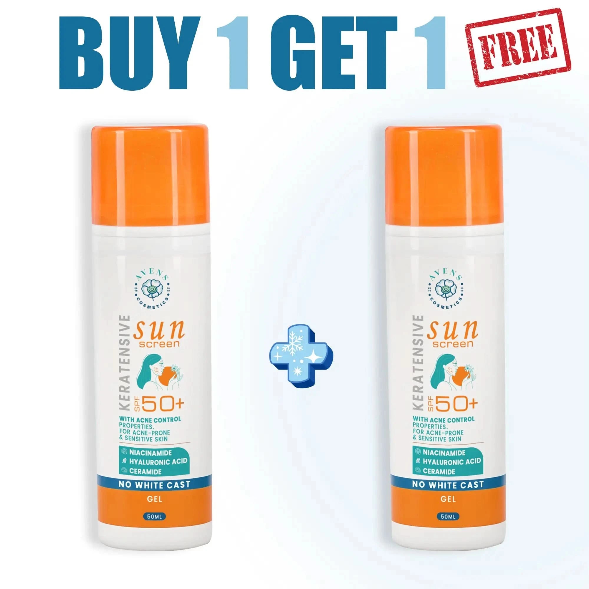 كيراتنسيف صن سكرين (نياسيناميد) ( 1+1 هـدية )