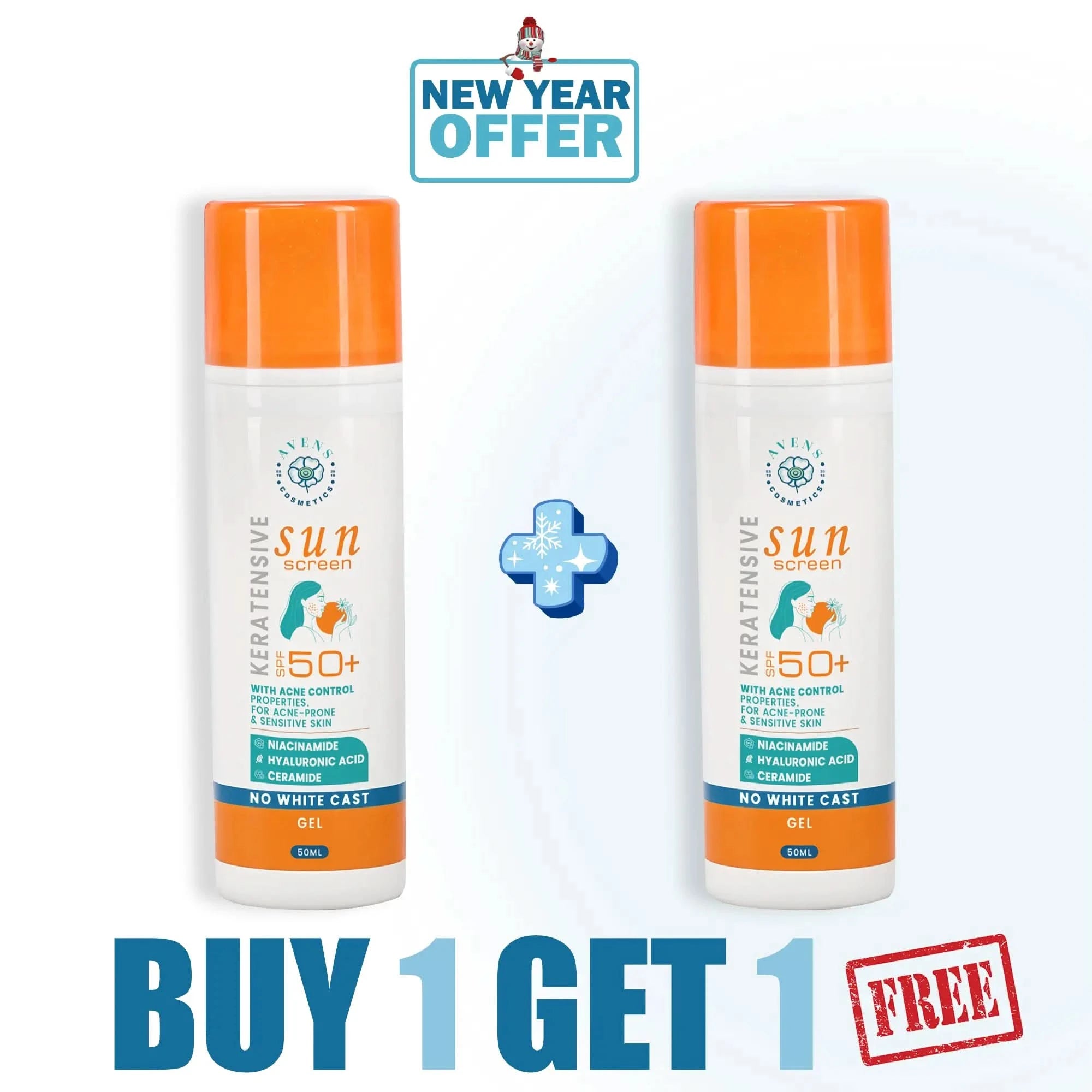 كيراتنسيف صن سكرين (نياسيناميد) ( 1+1 هـدية )