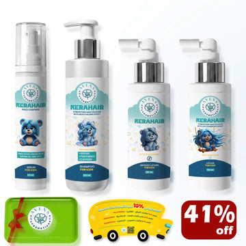 School Day Hair Care (Antilice +hair lotion+hair serum + shampoo)
