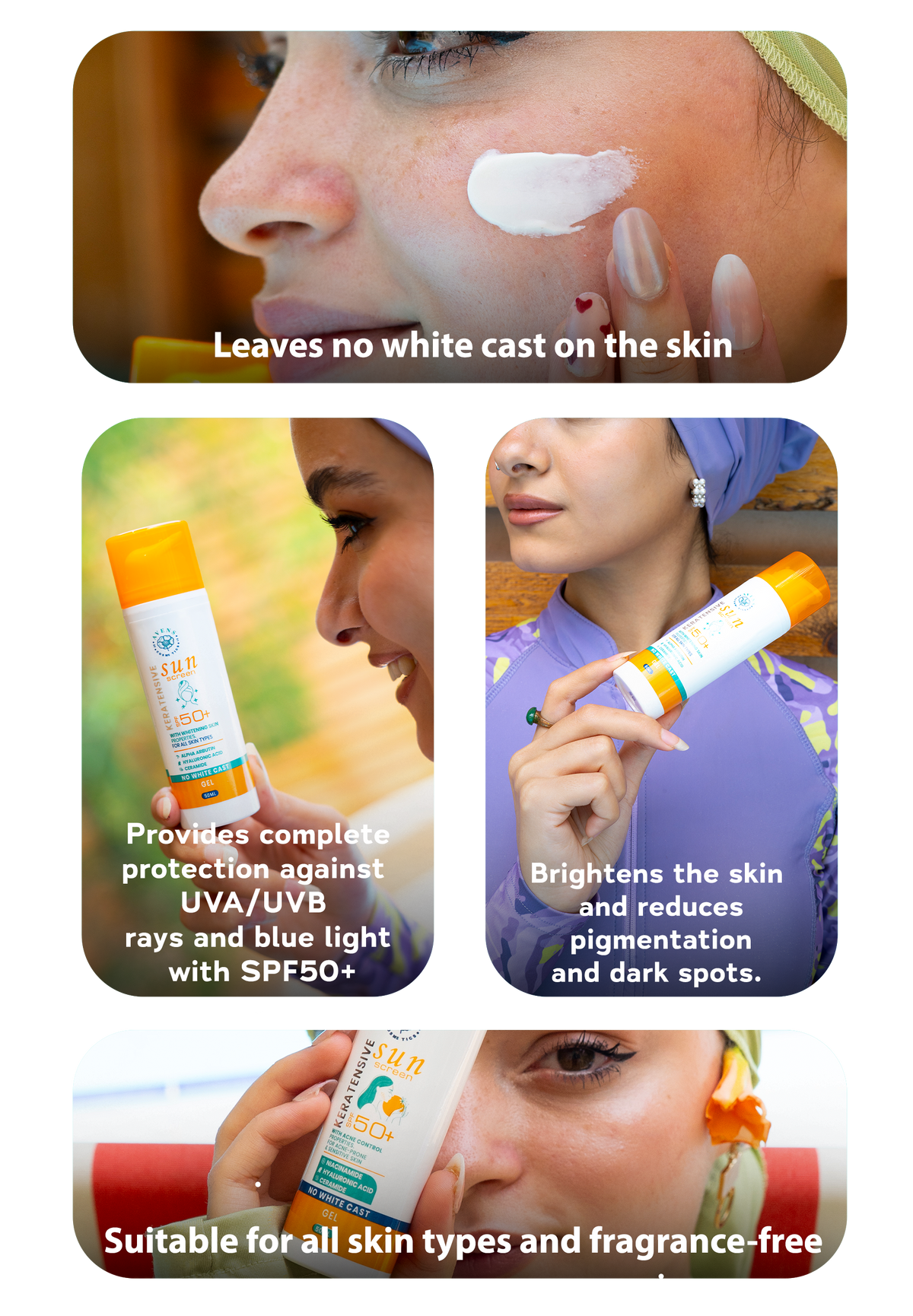 KERATENSIVE SUN SCREEN (Alpha arbutin) (ONE + ONE FREE )
