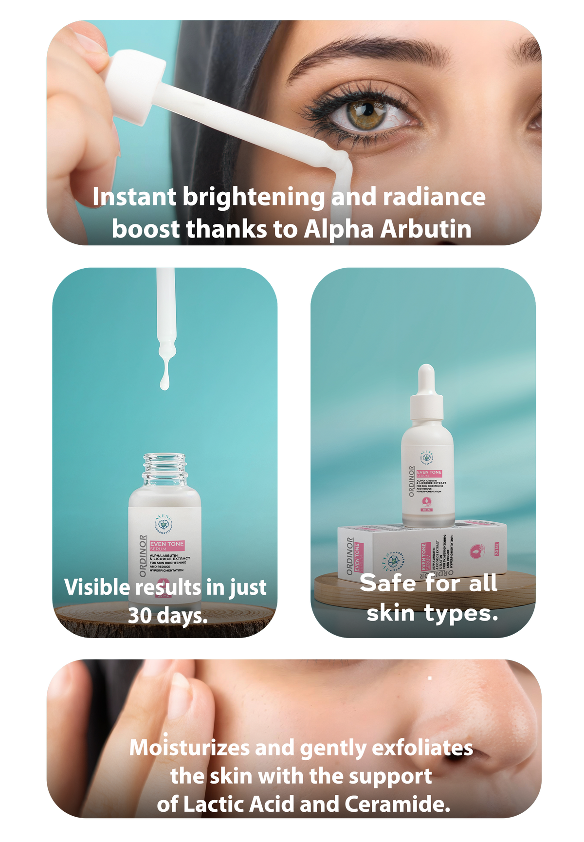 ORDINOR EVEN TONE SERUM (ONE + ONE FREE  )