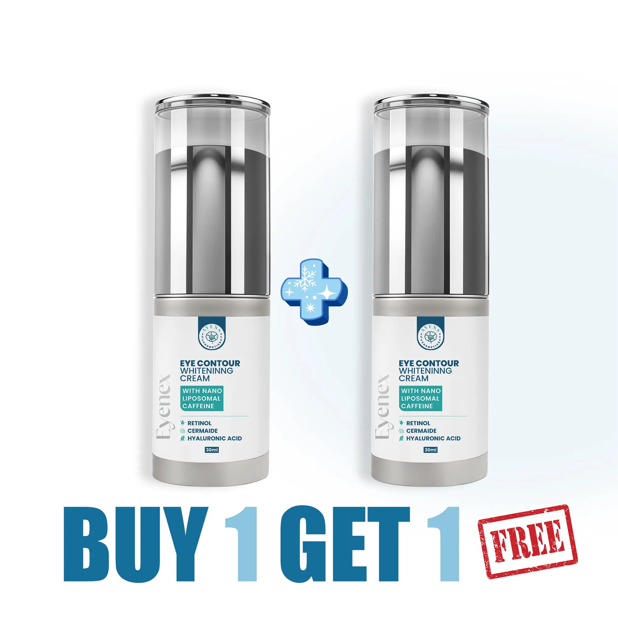 اينكس كريم محيط العين_ لعلاج الهالات
 ( 1+1 هـدية )