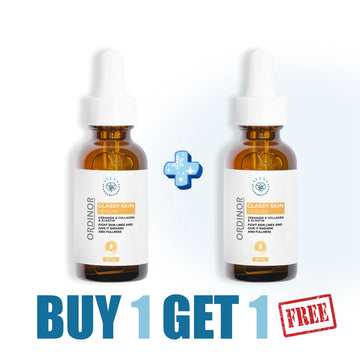 جلاسي سكين سيروم_لعلاج التجاعيد والخطوط الرفيعة.
 ( 1+1 هـدية )