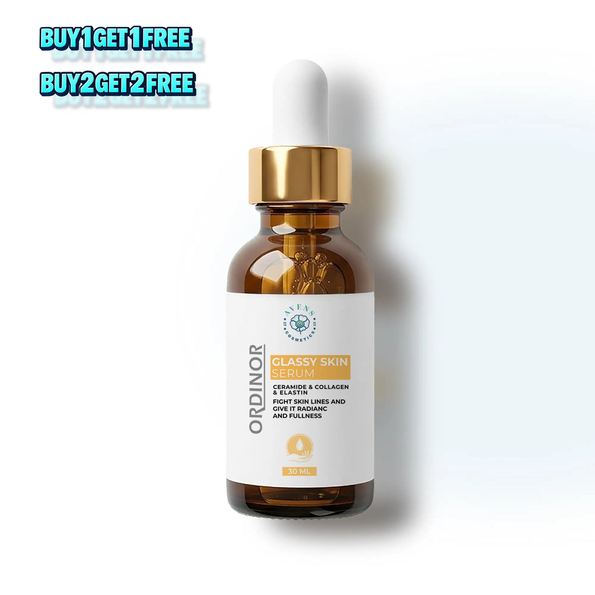 ORDINOR GLASSY SKIN SERUM best serum for face wrinkles