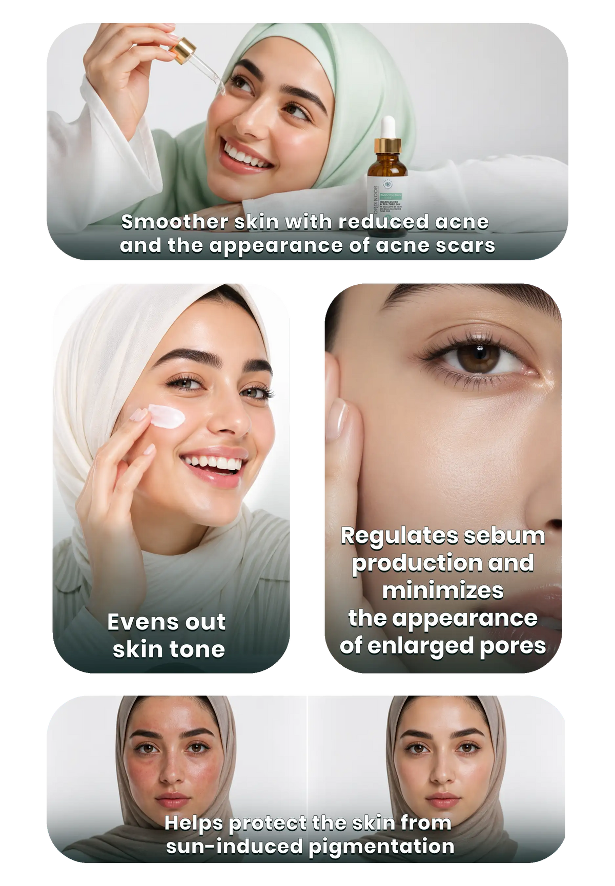 Oily skin routine (Smooth skin serum+ Keratensive sunscreen )