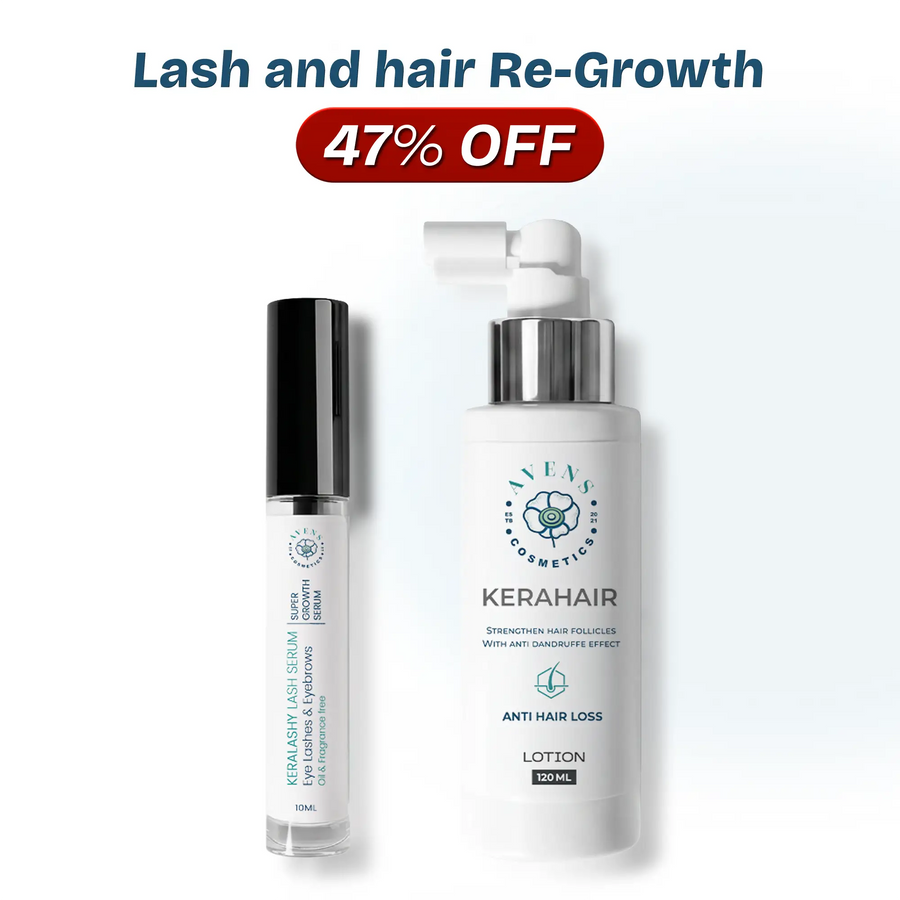 Lash and hair Re-Growth 
 (كيرالاشي سيروم + كيراهير لوشن )
