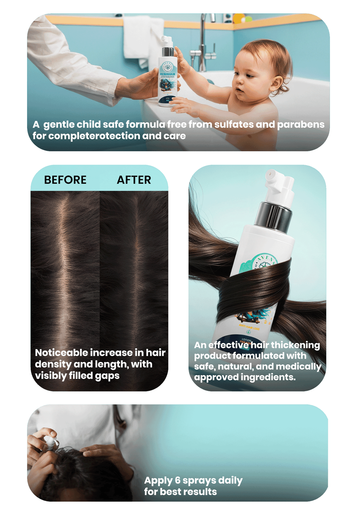 KERAHAIR LOTION (FOR KIDS) (ONE + ONE FREE  )